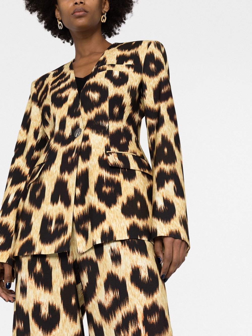 Louise leopard-print blazer - 3