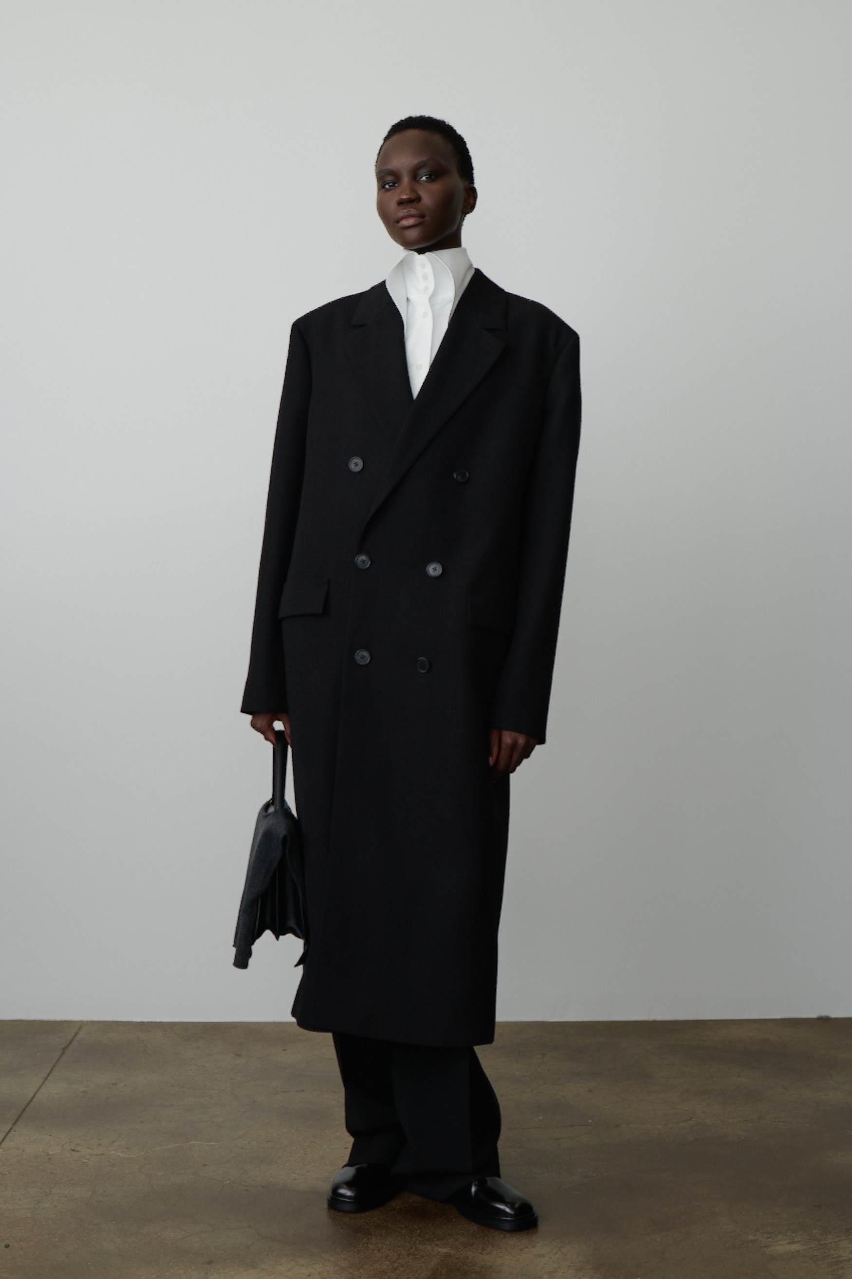 The Row Diana Coat in Virgin Wool and Cashmere REVERSIBLE