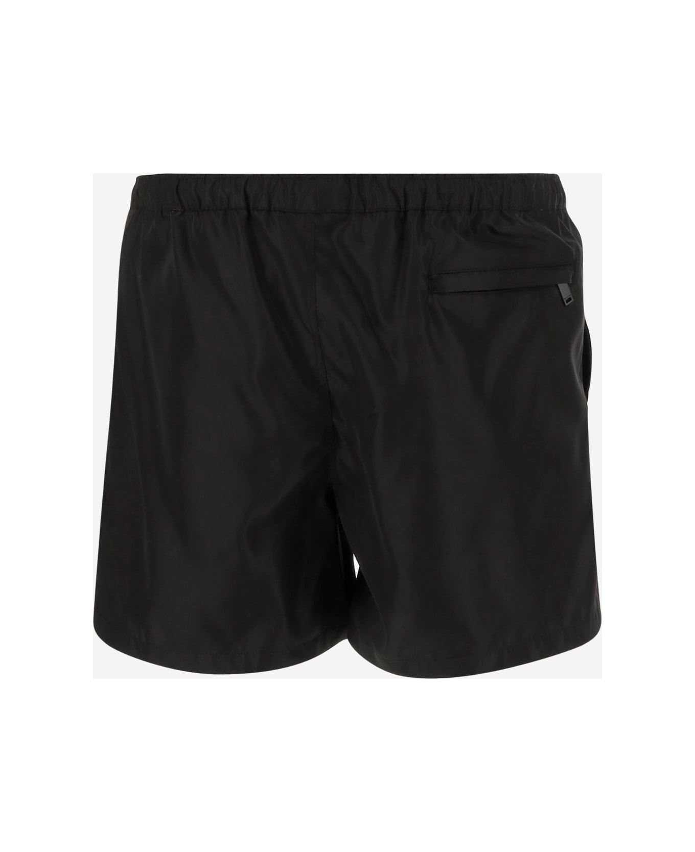 Black Nylon Swimming Shorts - 2