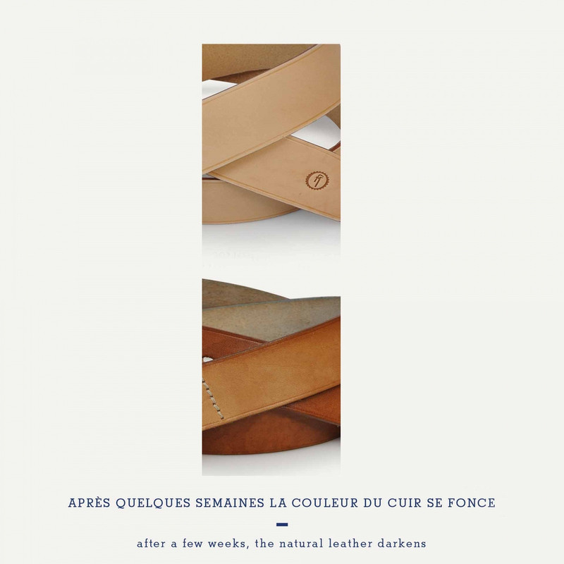 Bleu de Chauffe MAILLON BELT  -  NATURAL outlook