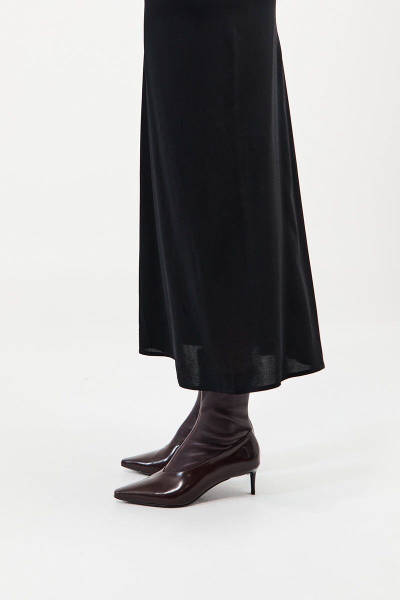Sock Ankle Boot - Bordeaux - 5