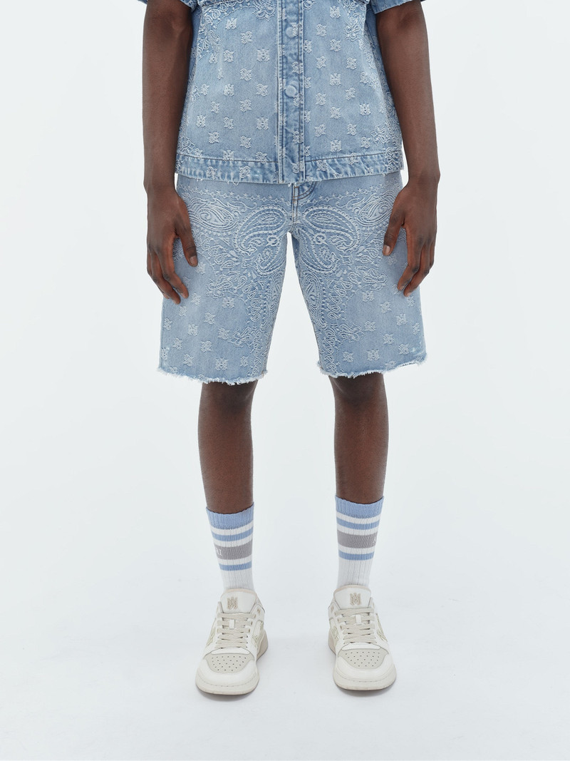 AMIRI BANDANA JACQUARD SKATER SHORT outlook