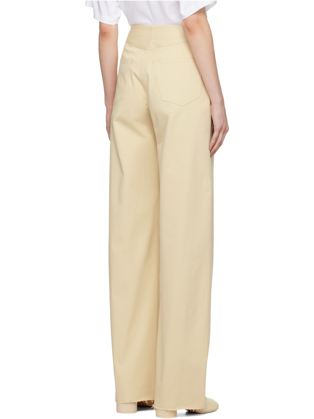 Yellow Five-Pocket Trousers - 3