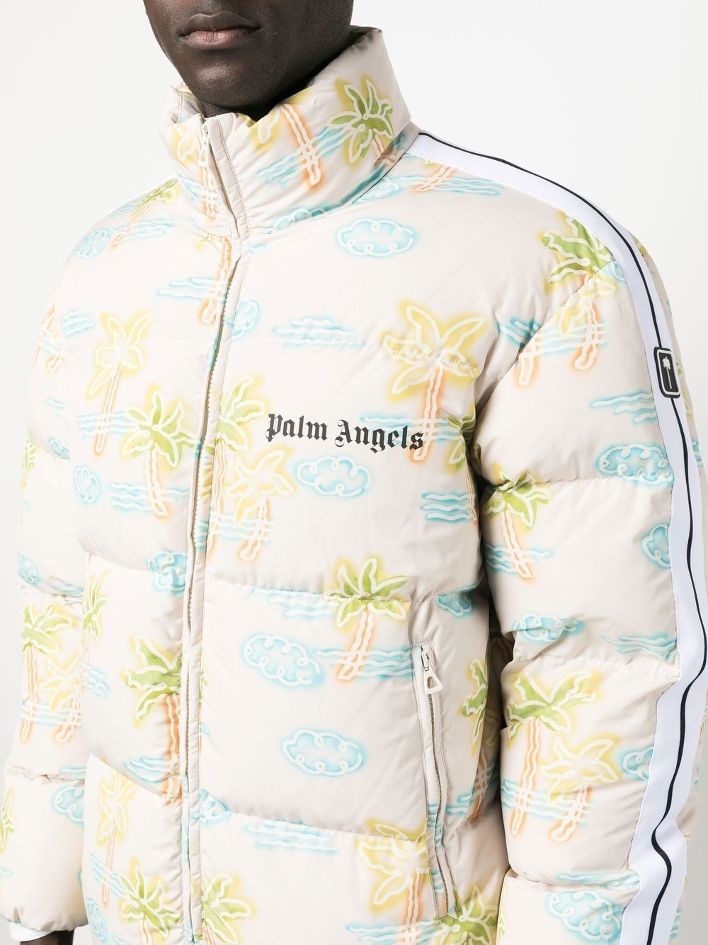 graphic-print padded jacket - 5
