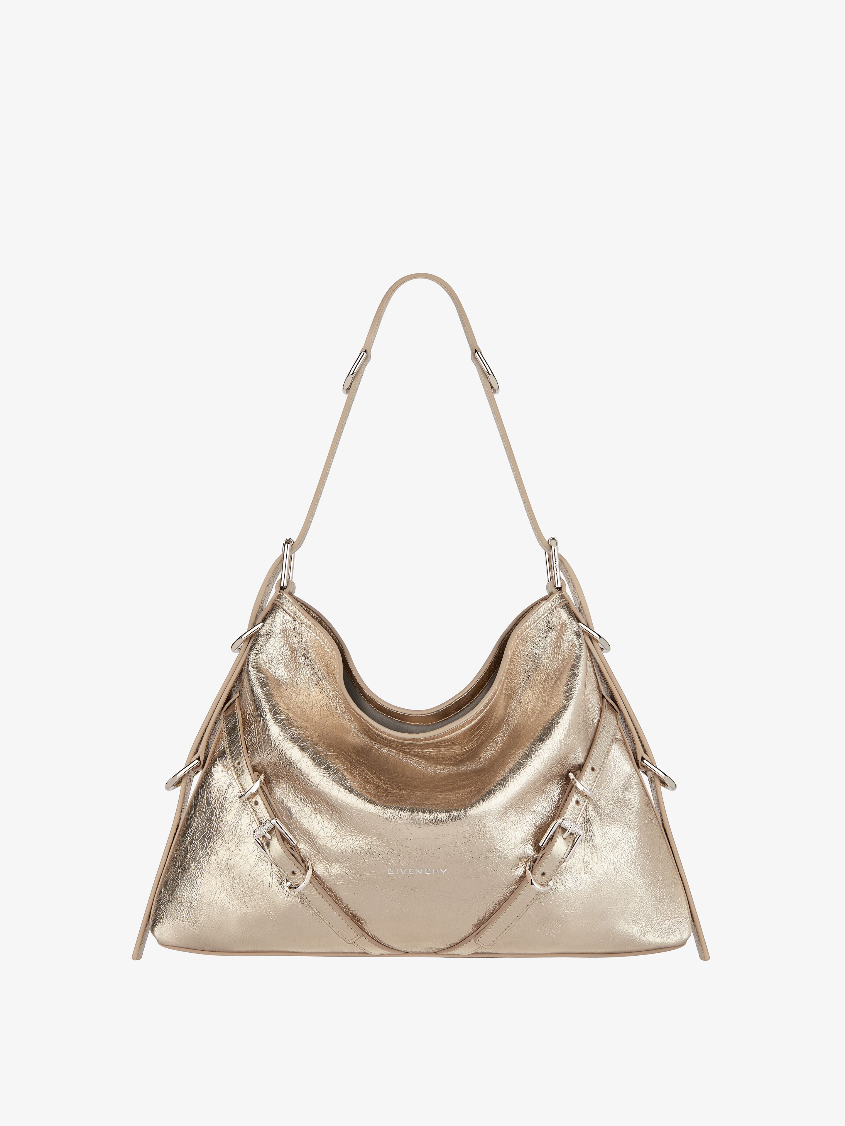 MEDIUM VOYOU BAG IN LAMINATED LEATHER - 1