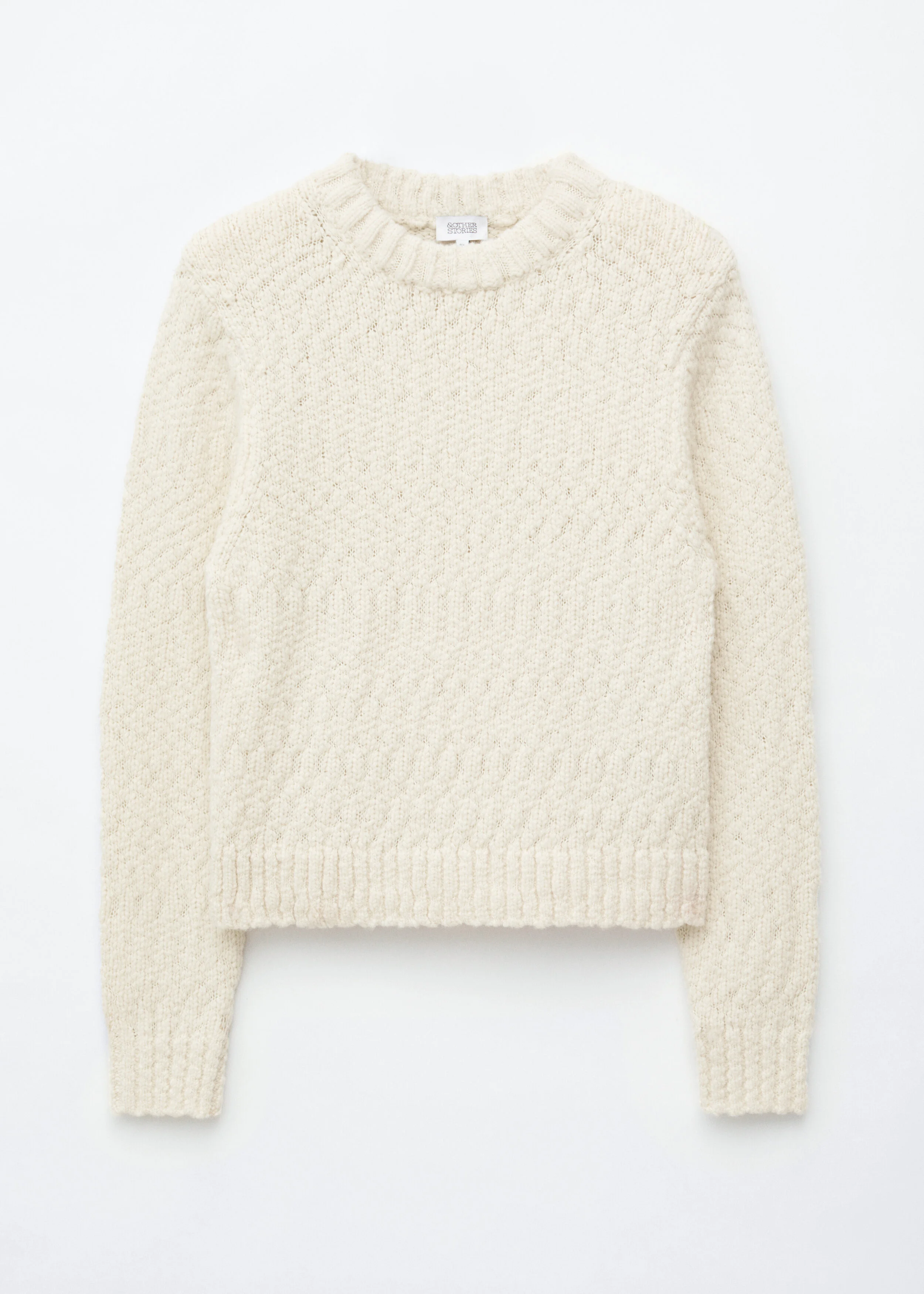Wool-Cotton Bouclé Jumper - 1