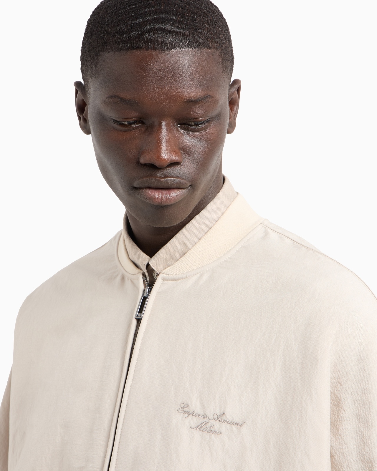 ZIP-UP SWEATSHIRT IN NYLON AND FRENCH TERRY JERSEY WITH LOGO EMBROIDERY - 5