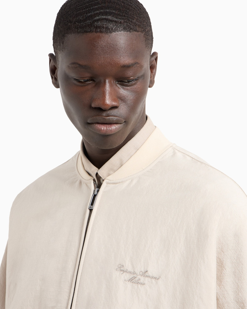 ZIP-UP SWEATSHIRT IN NYLON AND FRENCH TERRY JERSEY WITH LOGO EMBROIDERY 5