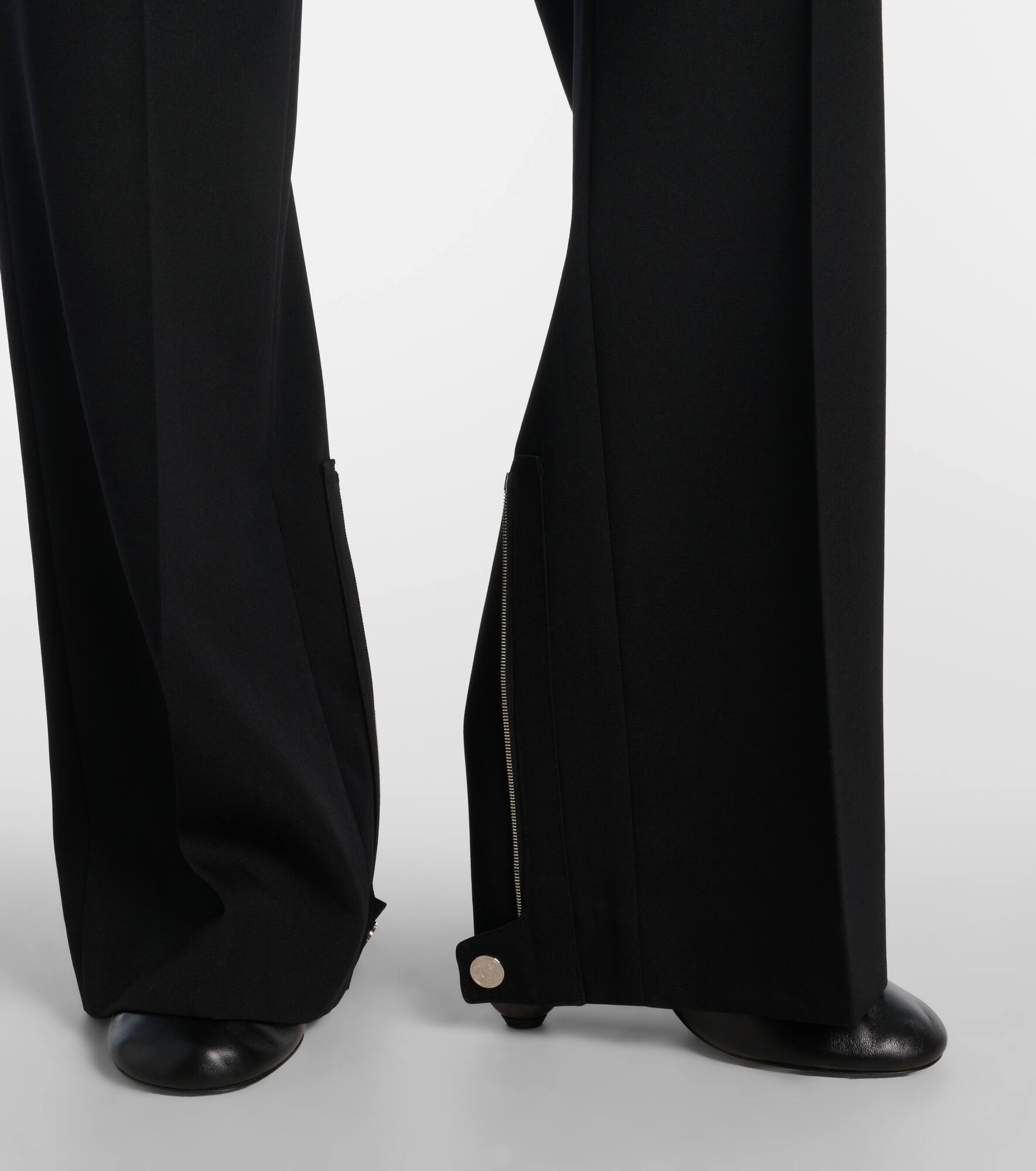 Mirada wool crêpe straight pants - 5