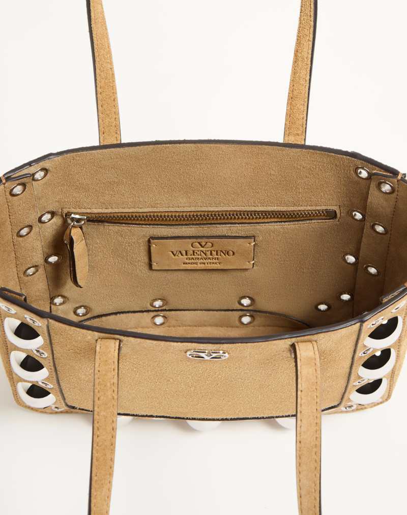 Valentino VALENTINO GARAVANI NELLCÔTE MINI SUEDE SHOPPING BAG outlook