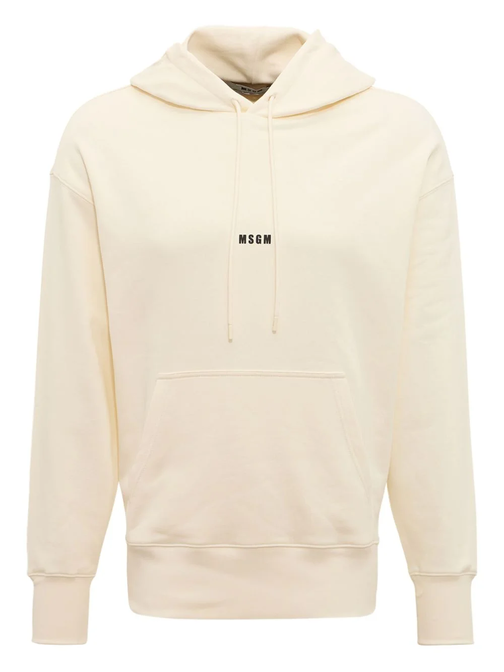 logo-print cotton hoodie - 1