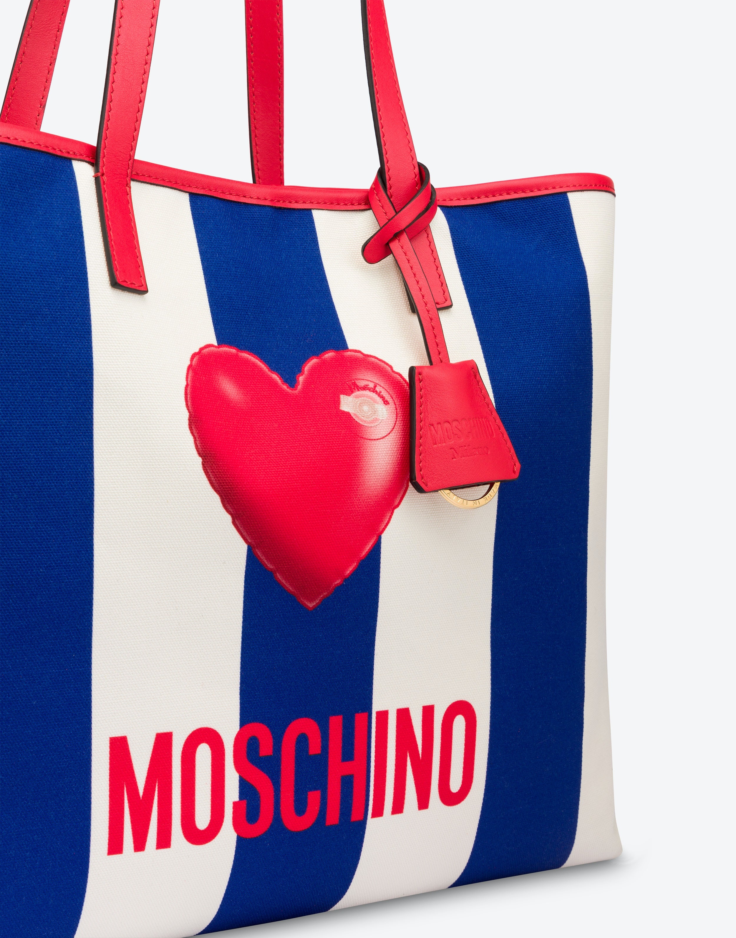 TWO-TONE STRIPED CANVAS SHOPPER - 4