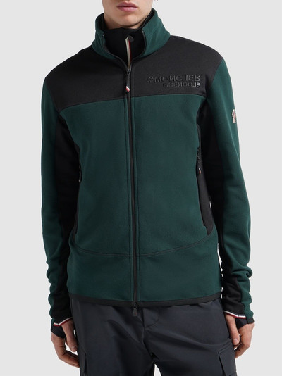 Moncler Grenoble Stretch tech zip-up cardigan outlook