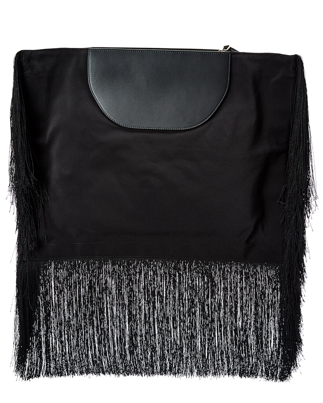 Burberry Olympia Fringe Canvas & Leather Clutch - 2
