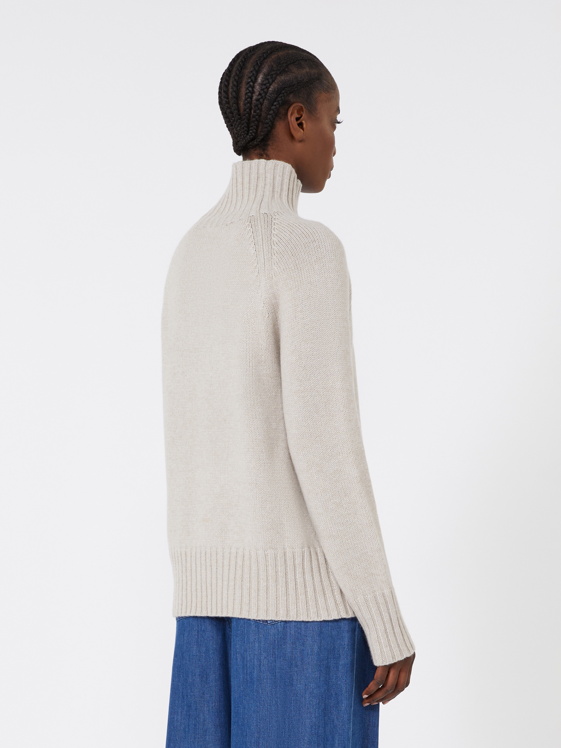 MANTOVA Wool and cashmere yarn polo-neck sweater - 4