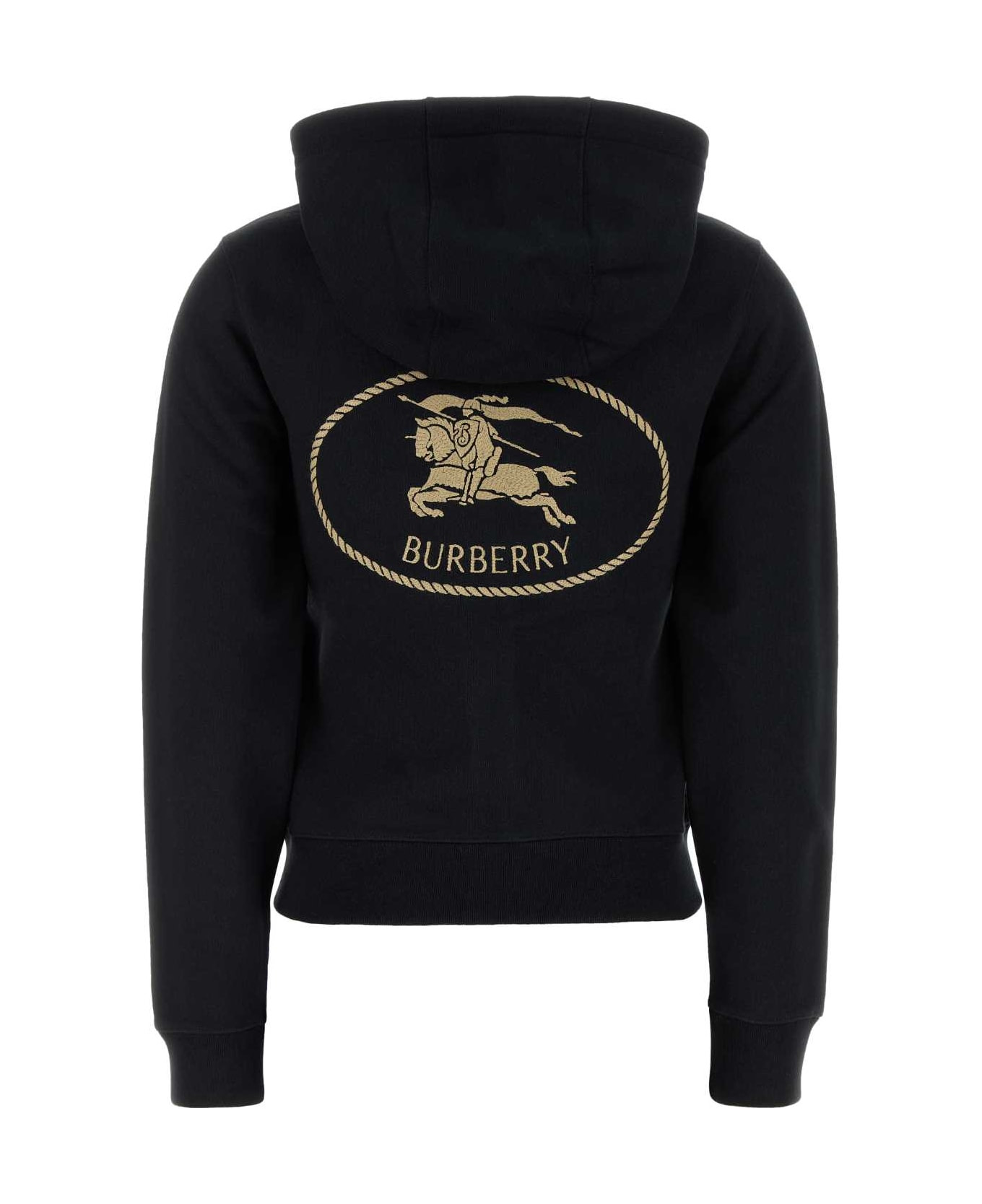 Black Cotton Sweatshirt - 2