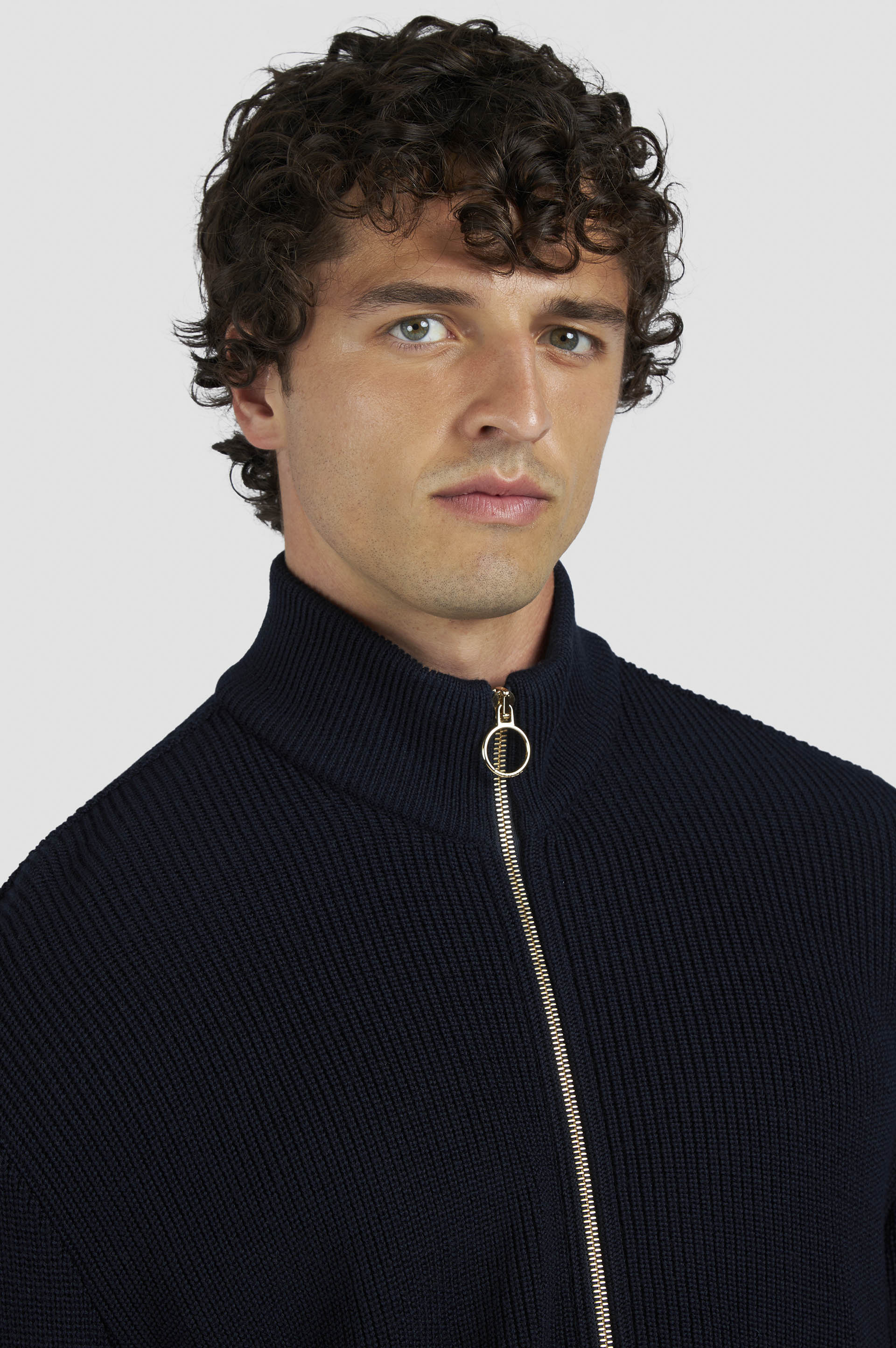 ZIP-UP CARDIGAN IN TECH WOOL - 4