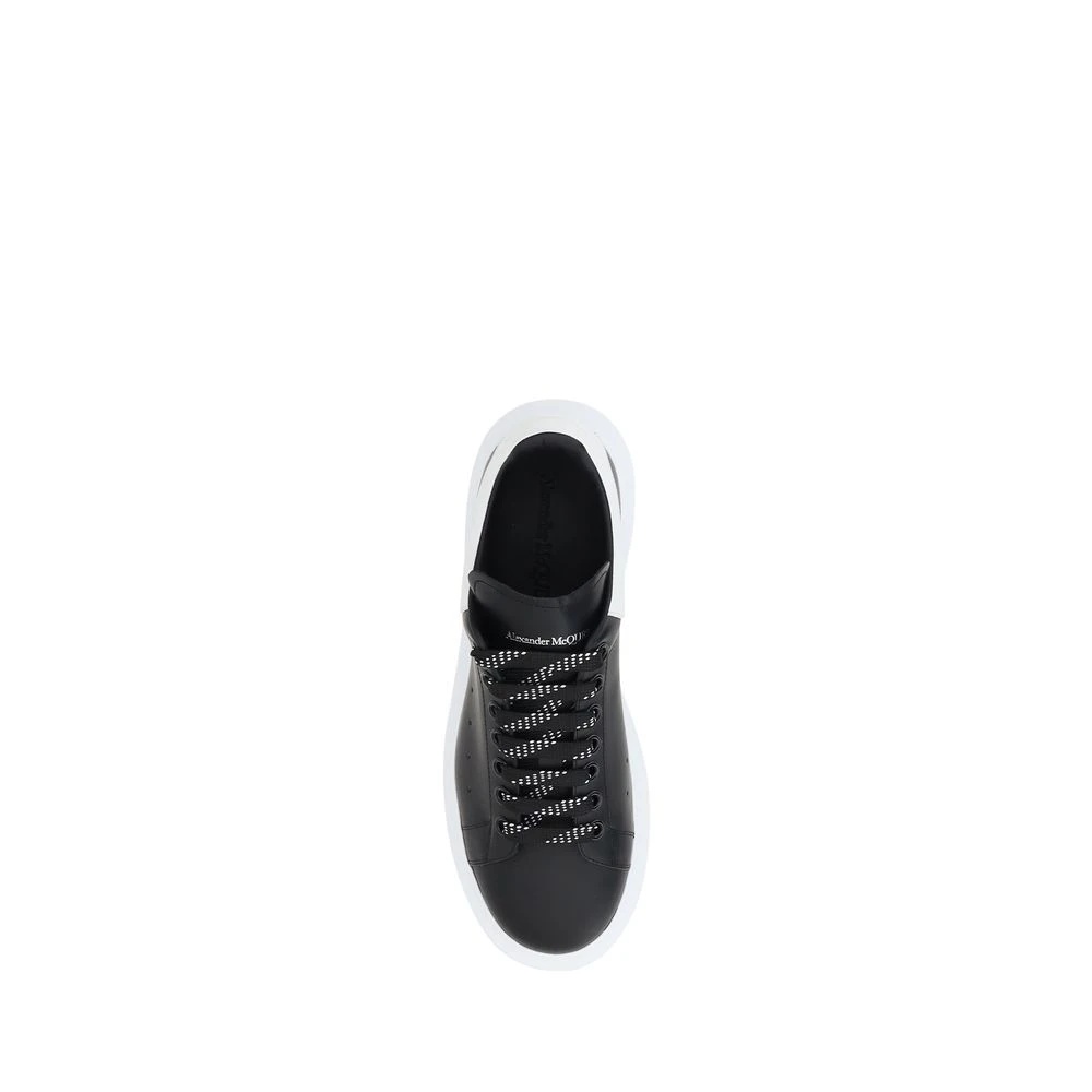 LEATHER SNEAKERS WITH PLATFORM SOLE - 4