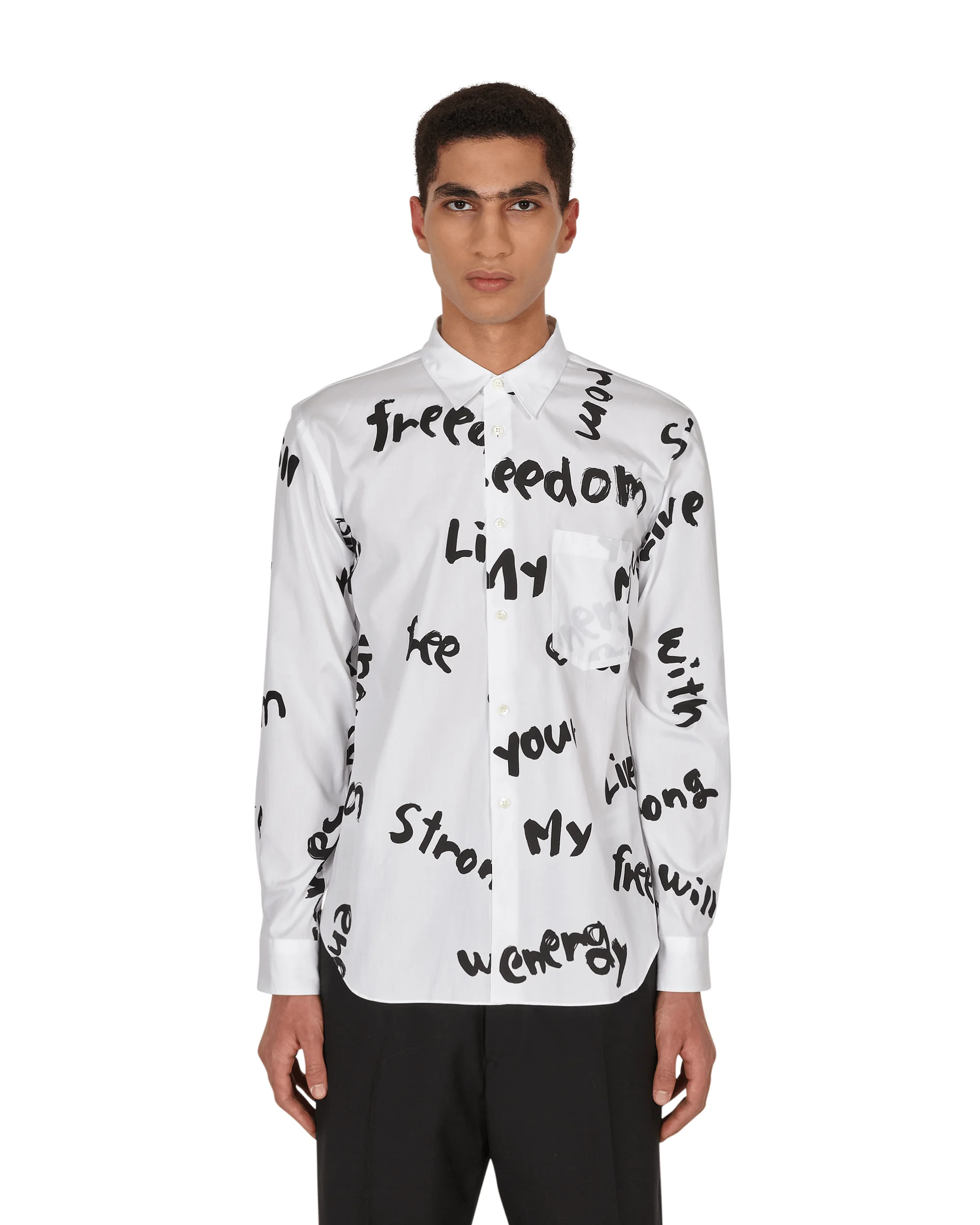 Printed Shirt White - 1