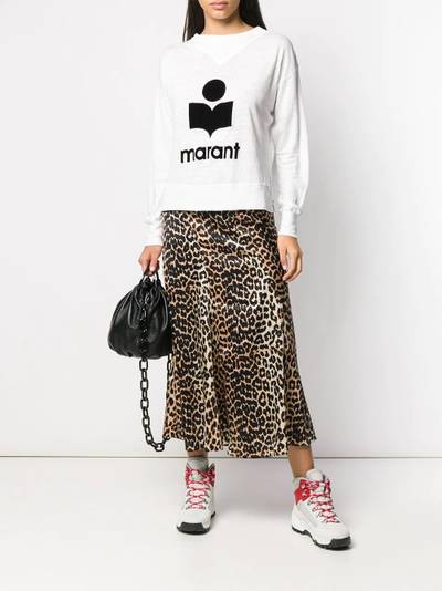 Isabel Marant Étoile logo print sweatshirt outlook