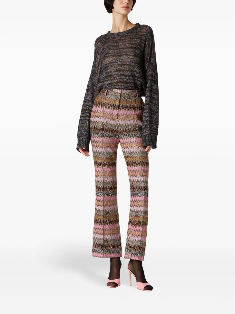 Metallic finish trousers - 2