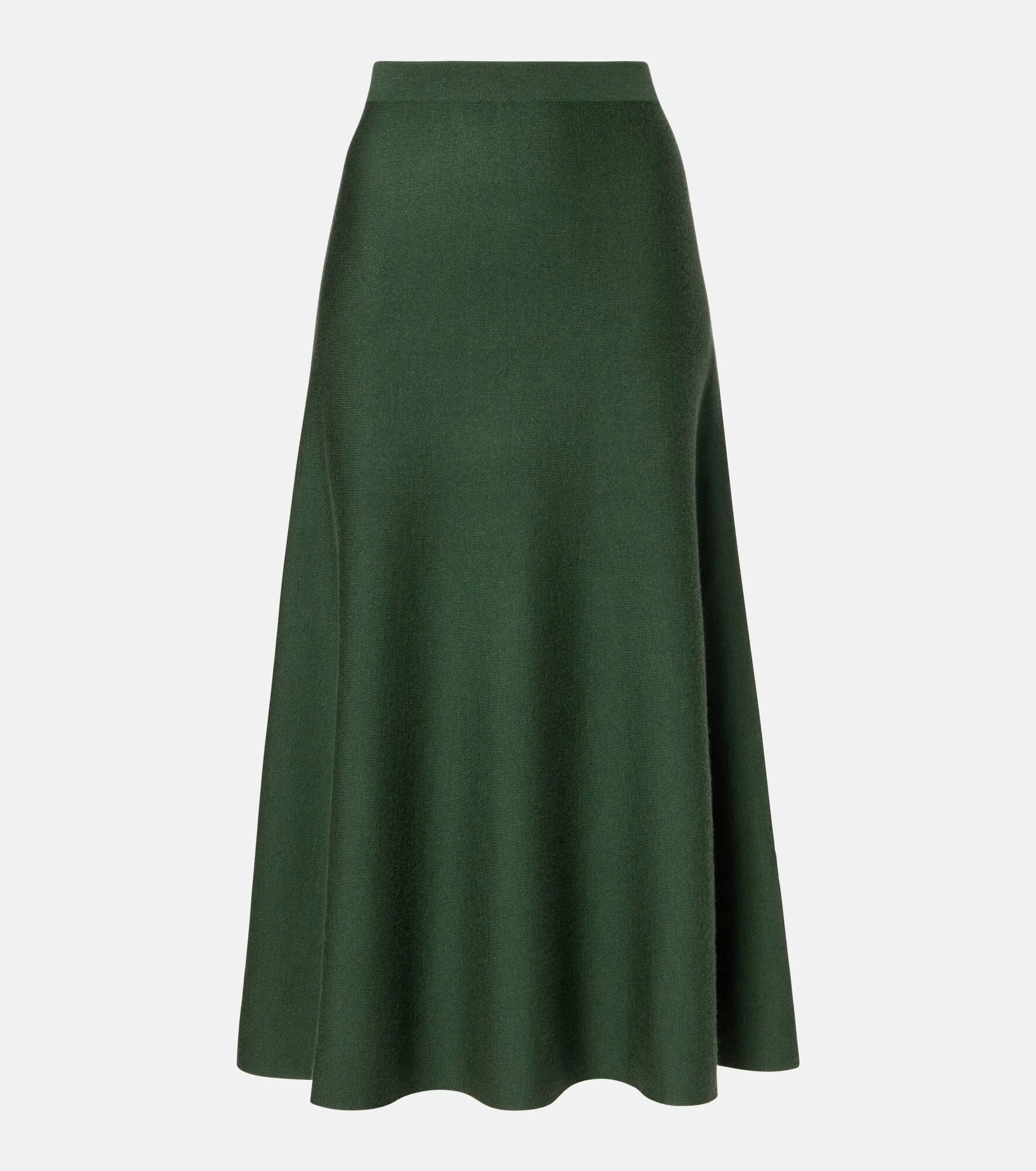 Freddie wool, cashmere, and silk midi skirt - 1