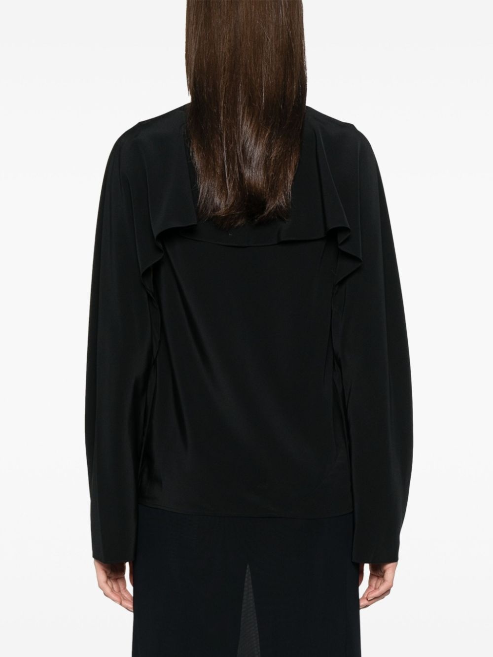 layered-design blouse - 4