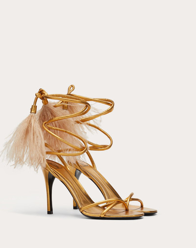 Valentino Upflair metallic nappa sandal 100 mm outlook