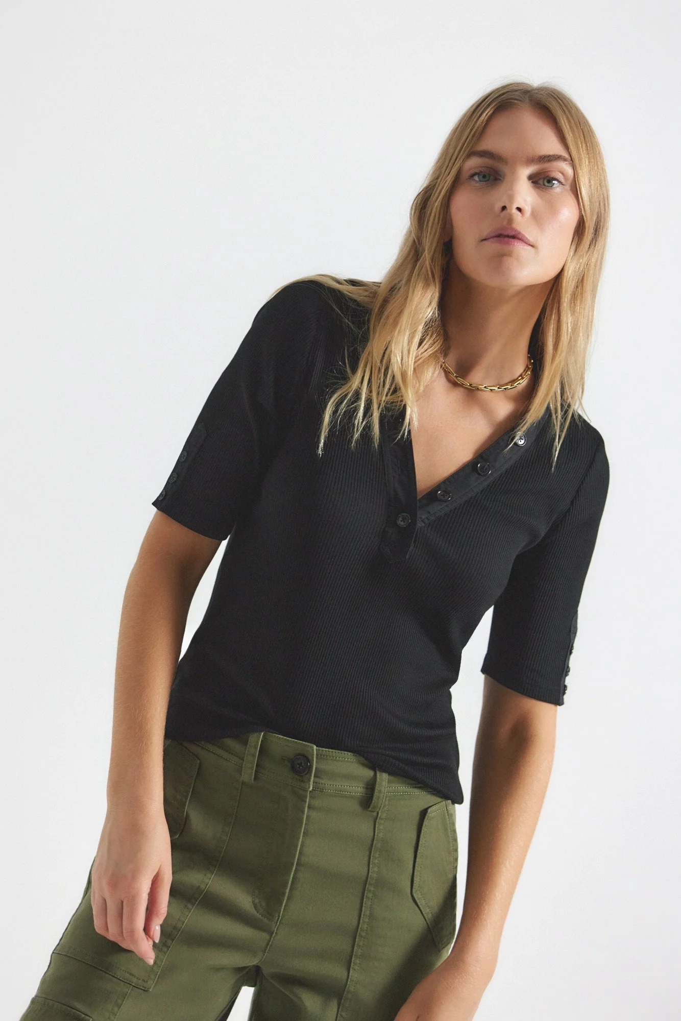 ADRIAN MIXED MEDIA TEE - 1