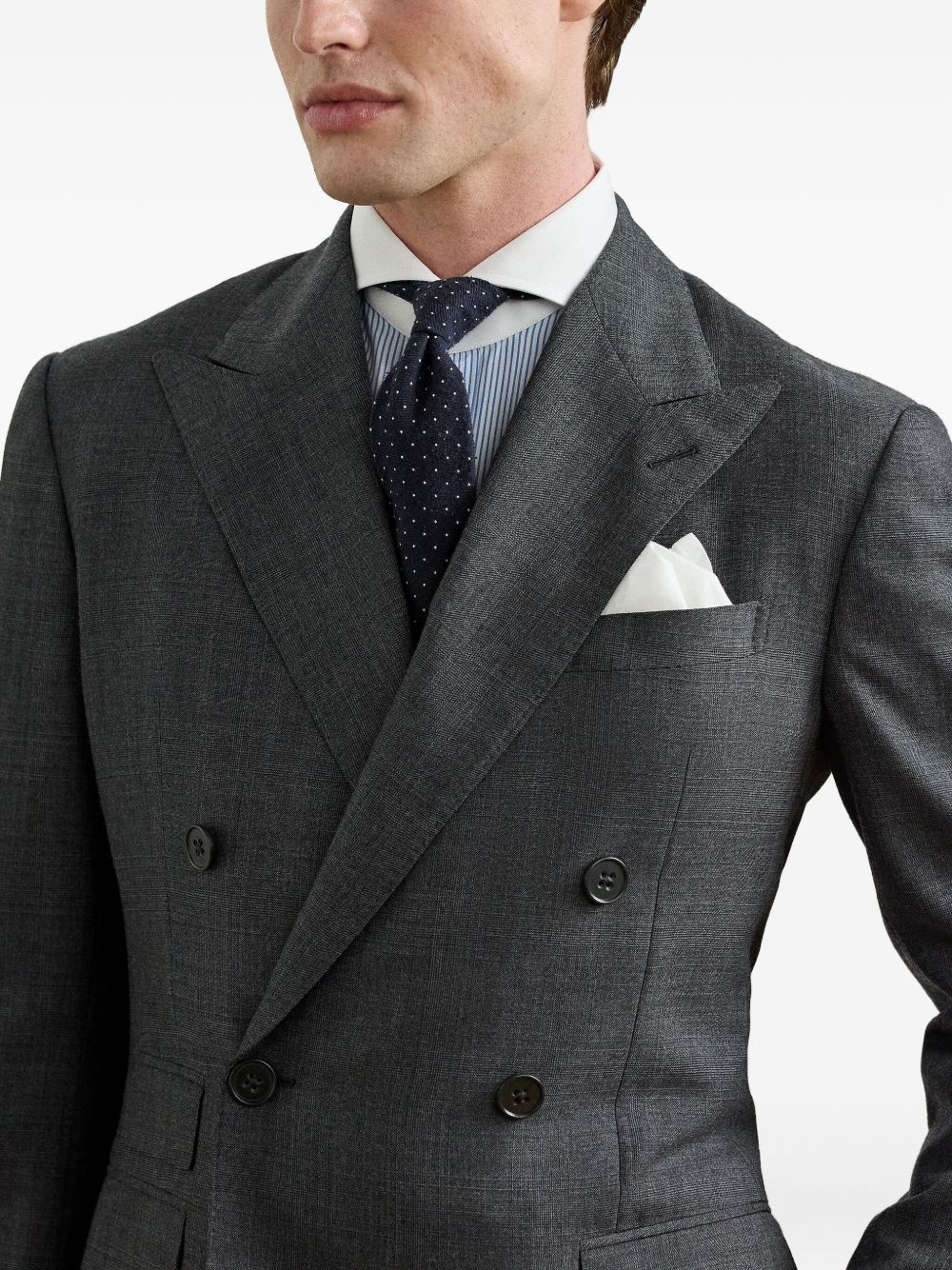 double-breasted tailored blazer - 6