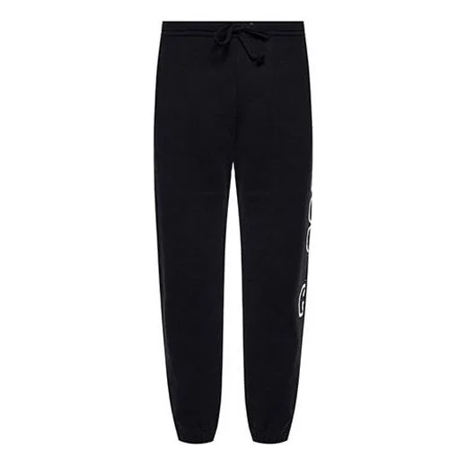 Gucci Logo Printing Casual Sports Pants Black 497252-X3Q37-1082 - 1