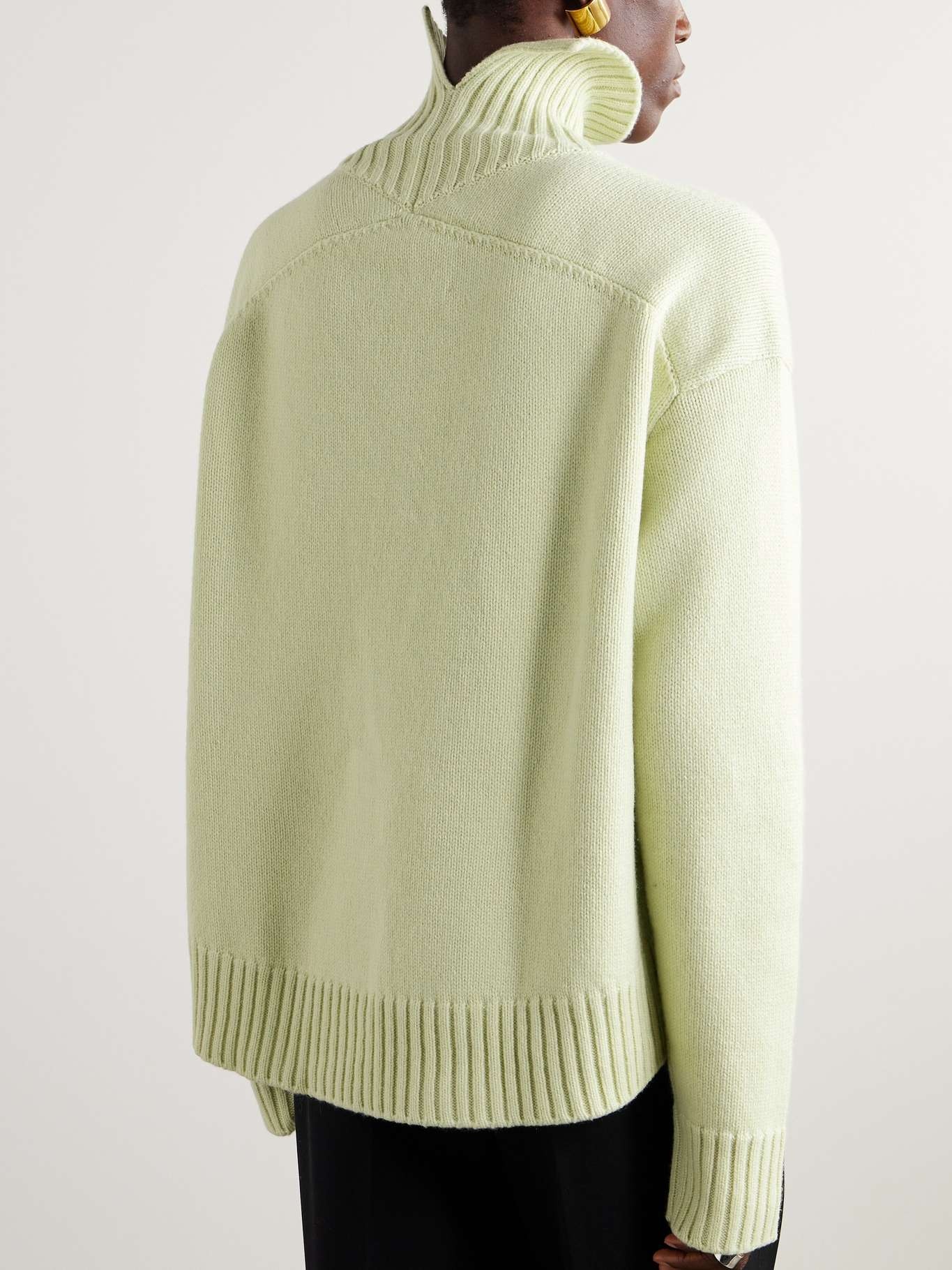 Cashmere-blend turtleneck sweater - 4