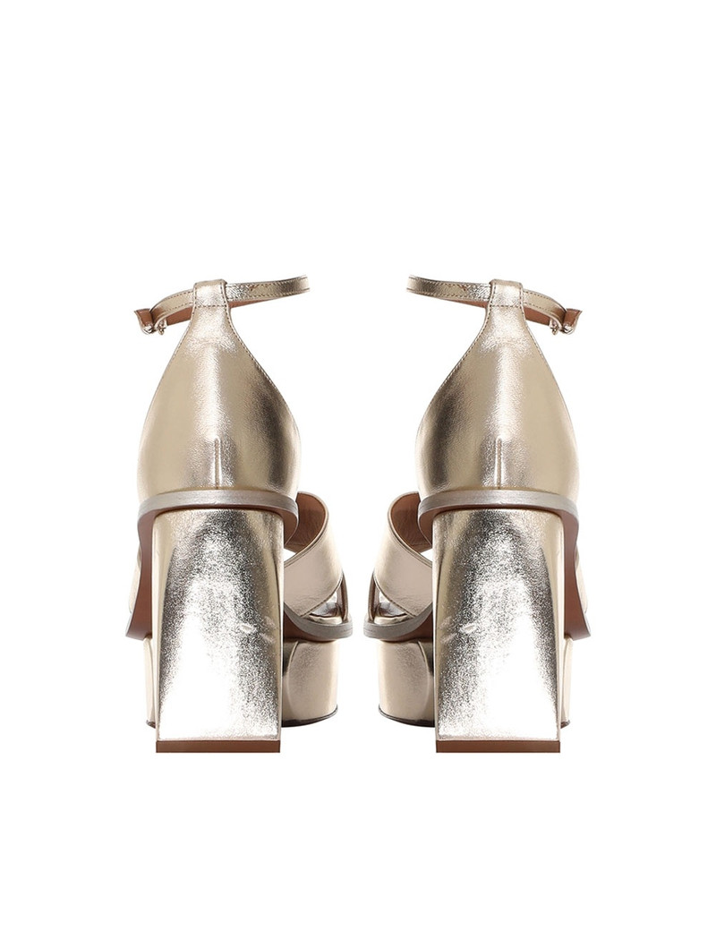 METALLIC PLATFORM SANDAL 6