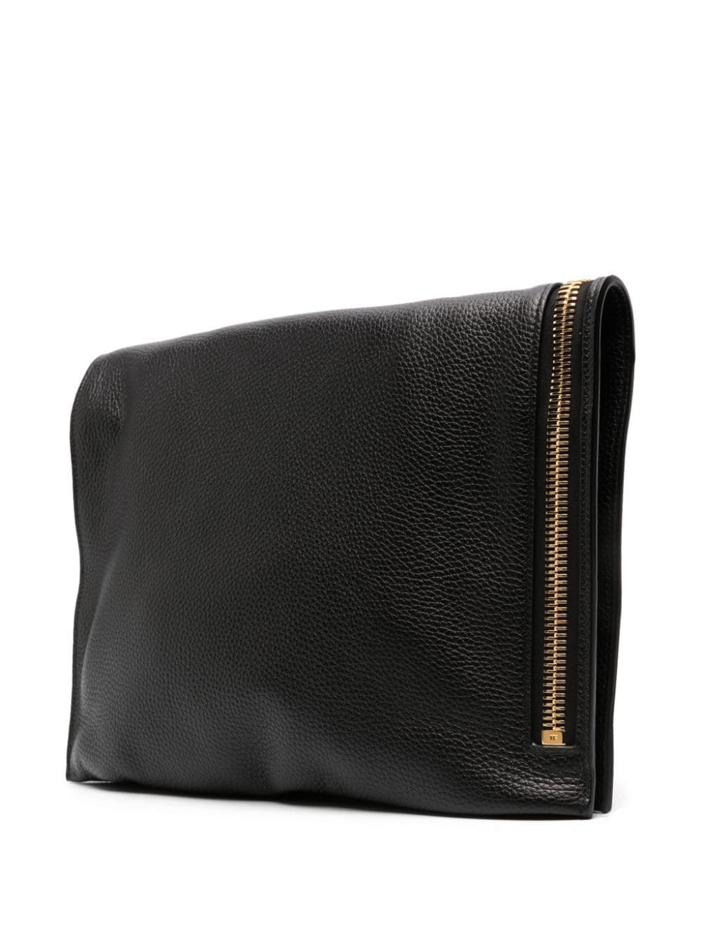 grained-leather tote bag - 3