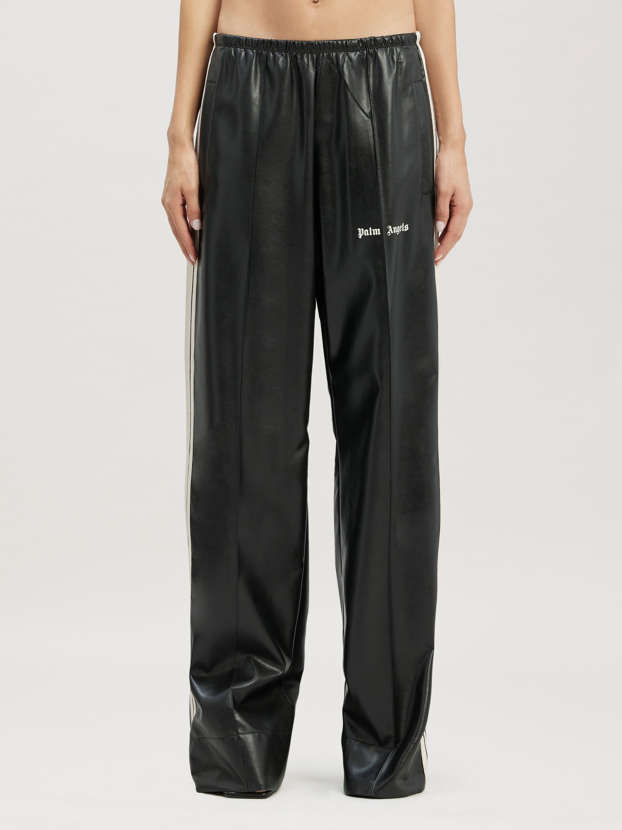 Leather Effect Loose Trackpant - 3