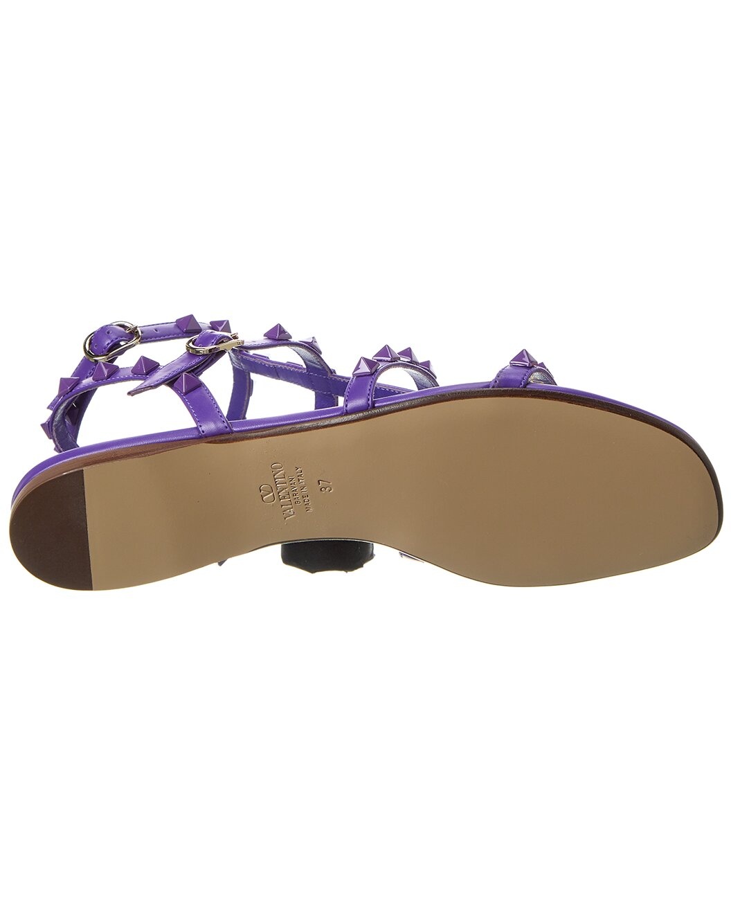 Valentino Rockstud Caged Leather Ankle Strap Sandal - 4