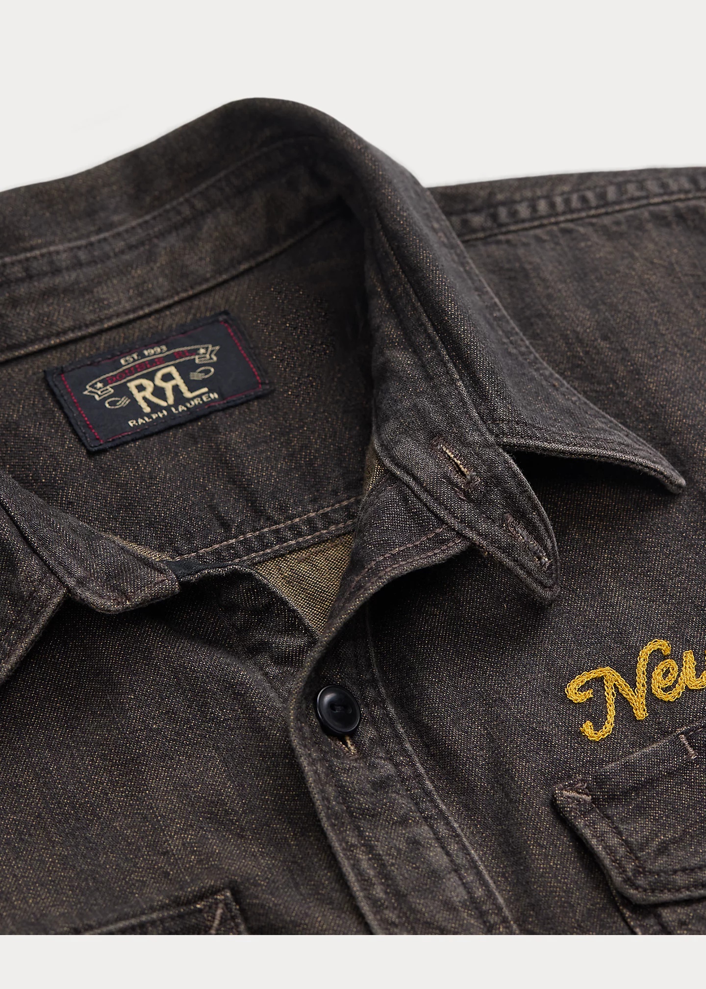 Embroidered Denim Workshirt - 4