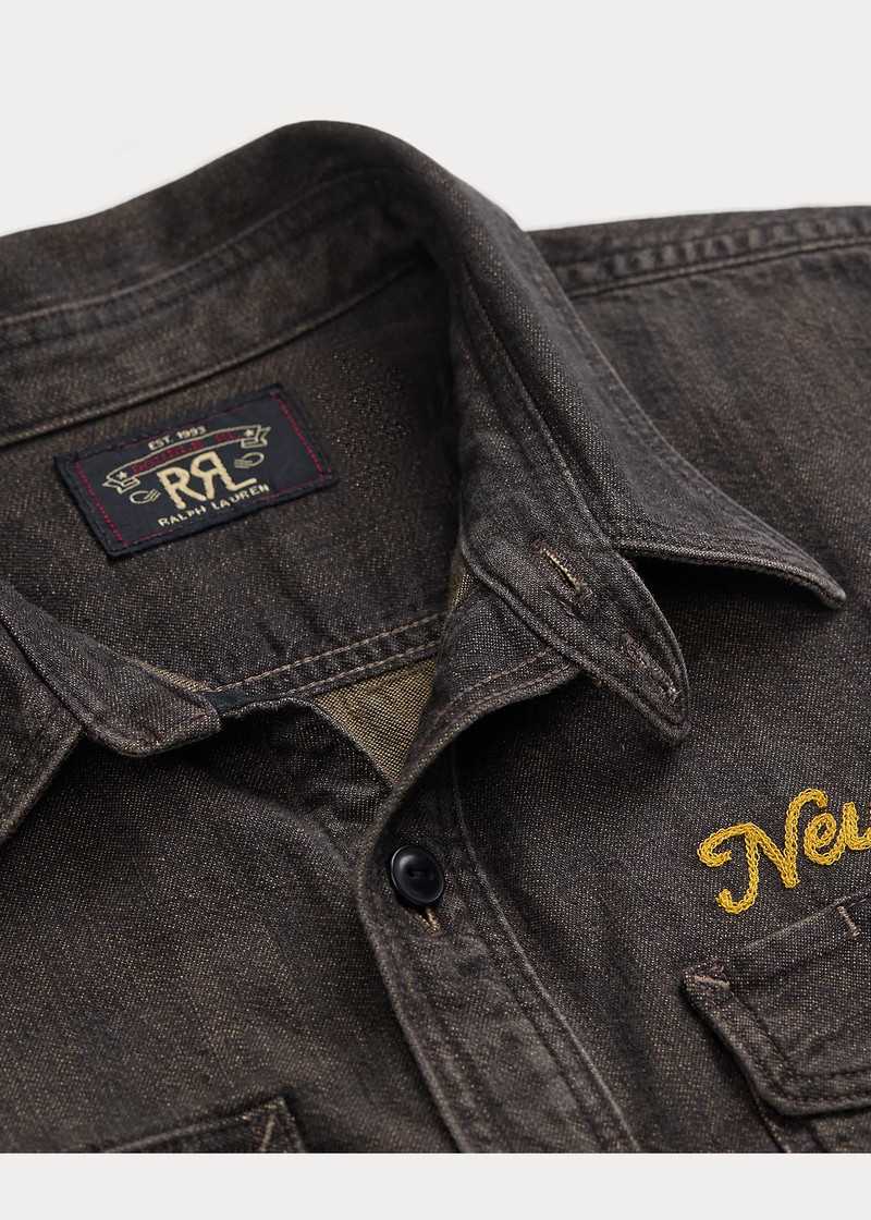 Embroidered Denim Workshirt 4