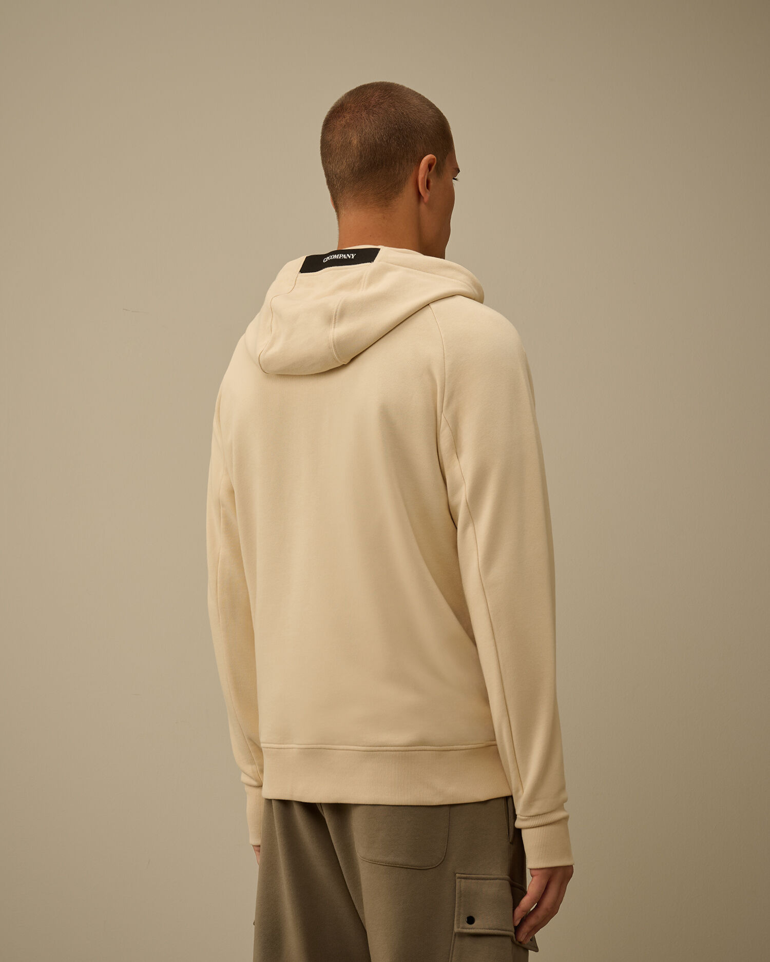 Diagonal Raised Fleece Hooded Full Zip Sweatshirt - 4