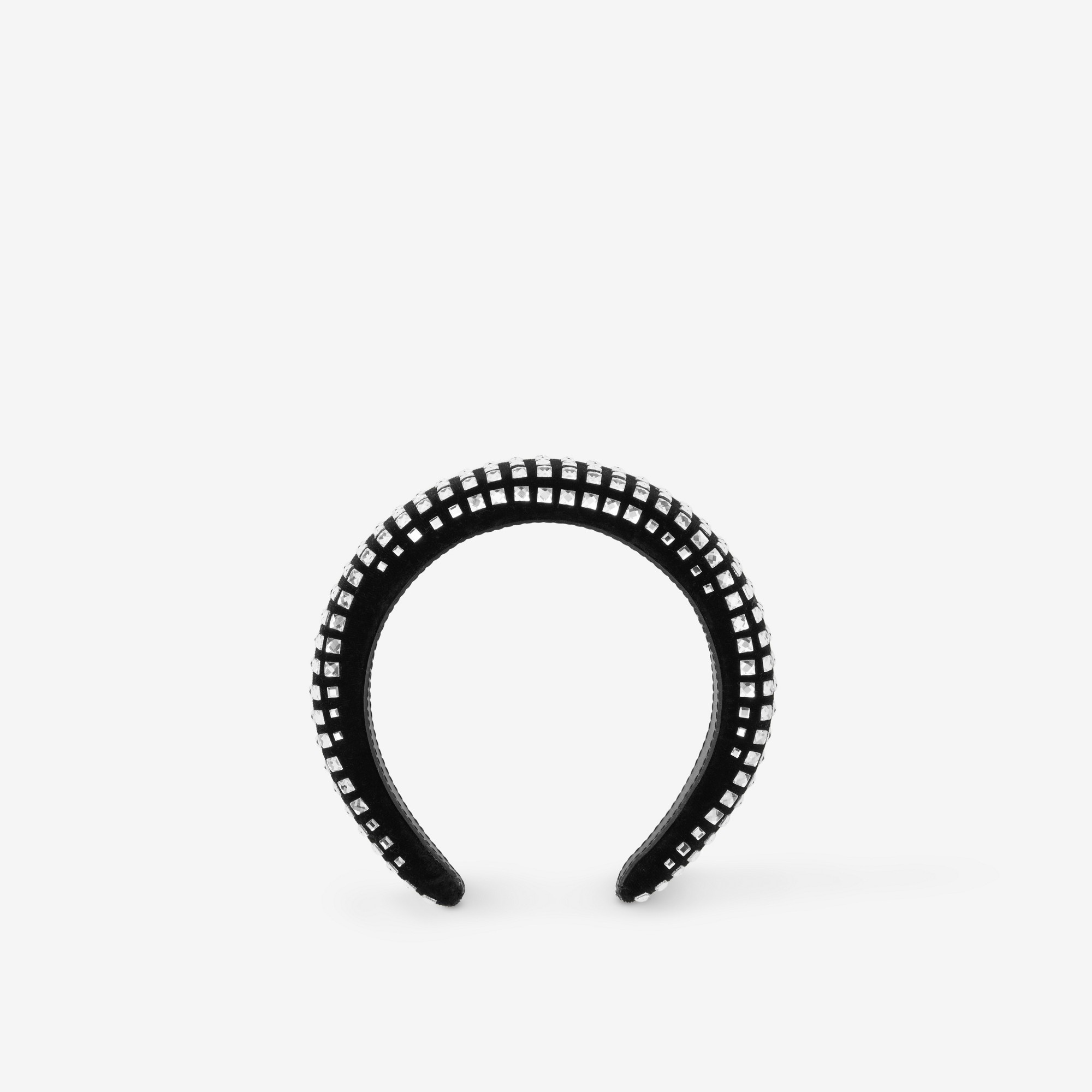 Crystal Detail Velvet Hairband - 1