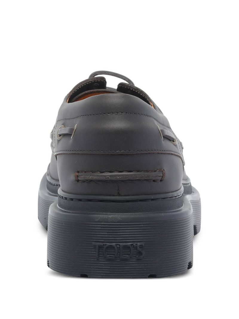 lace-up platform boat shoes 3