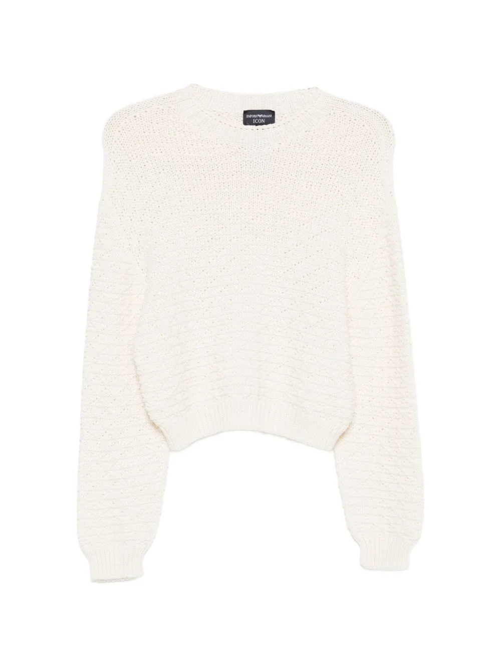 textured knitted sweater - 1