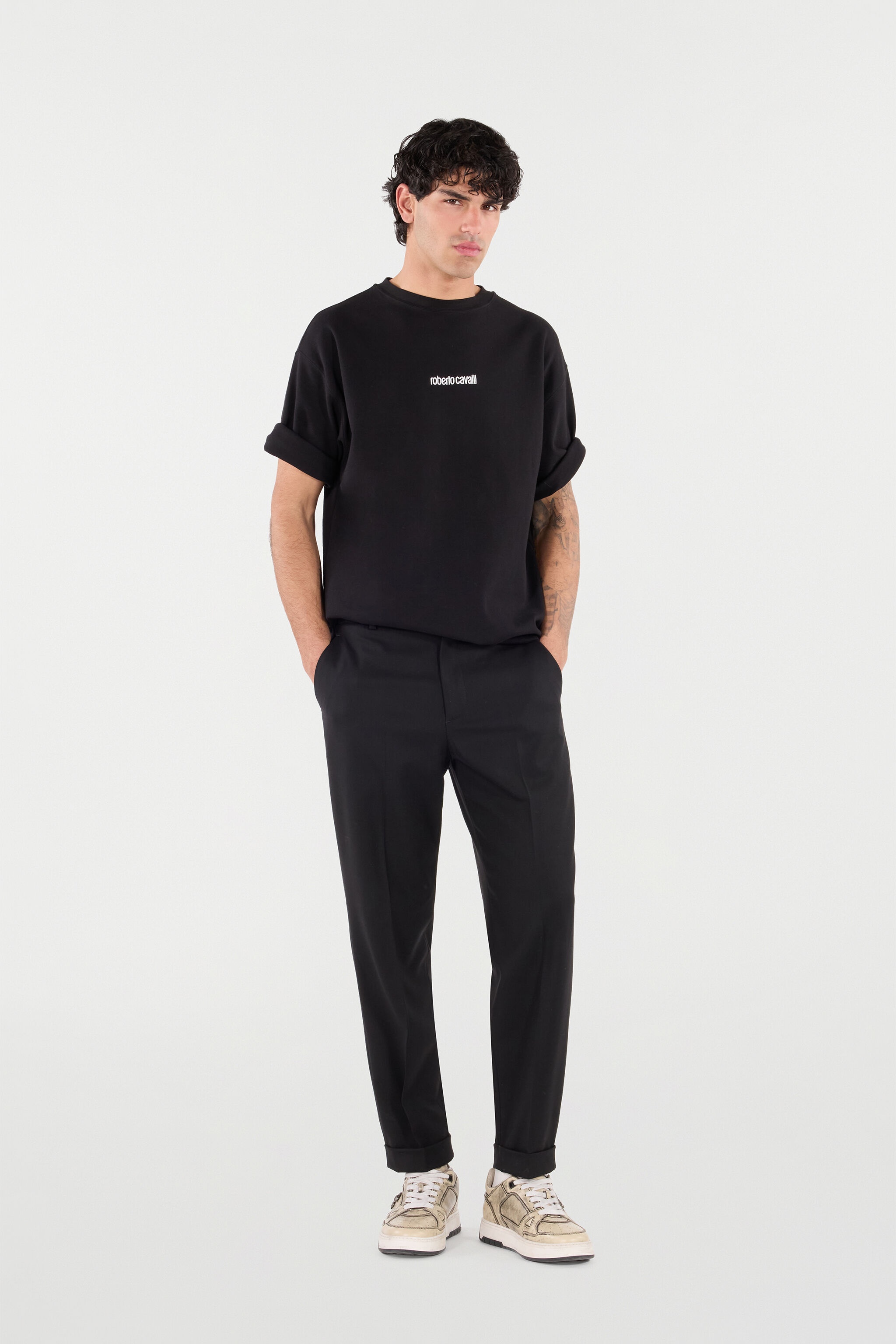 T-Shirt with Embroidered Logo - 2