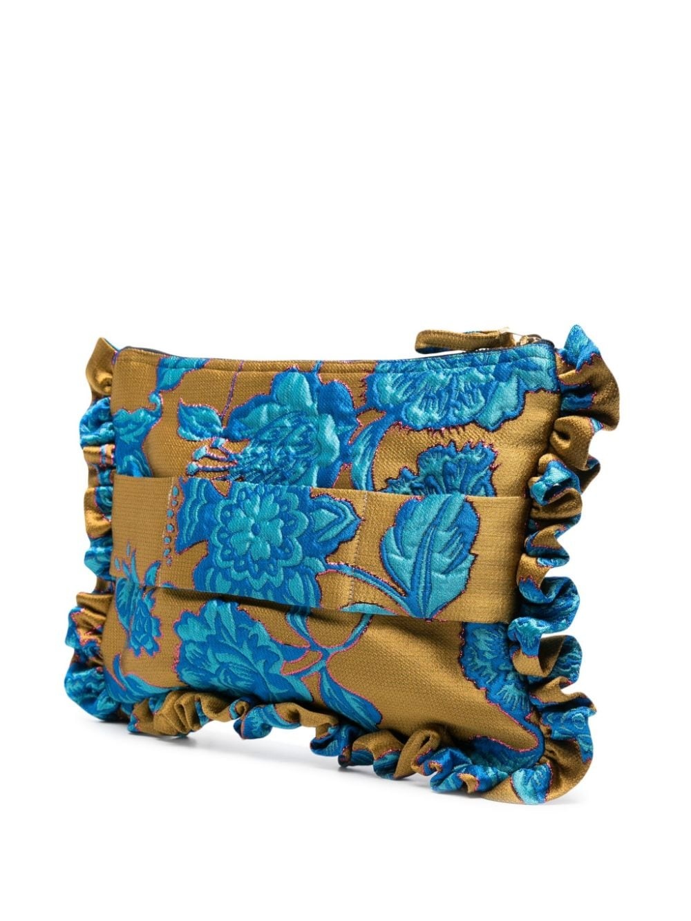 floral-jacquard clutch bag - 2