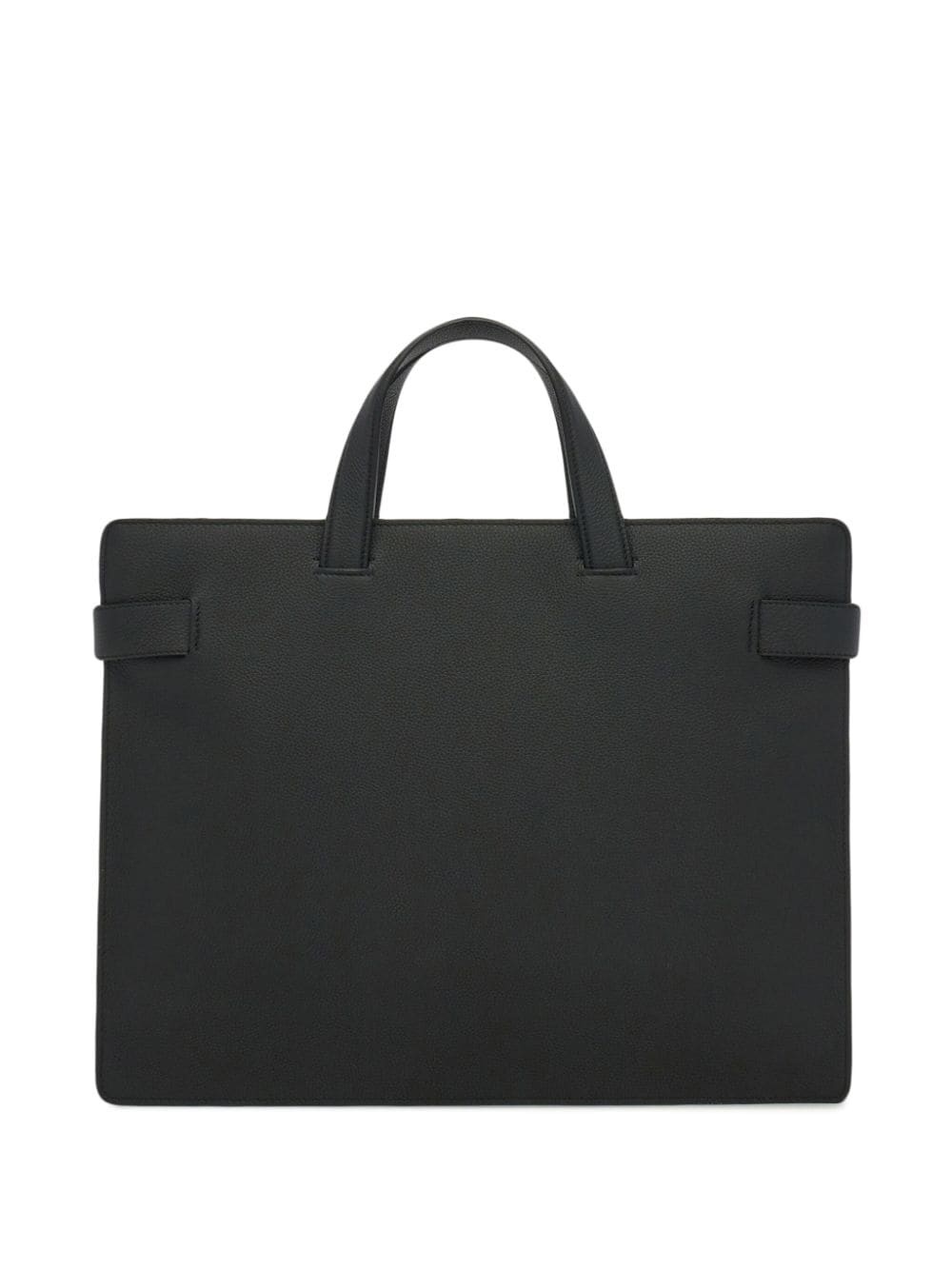 Gancini-buckle leather briefcase - 3