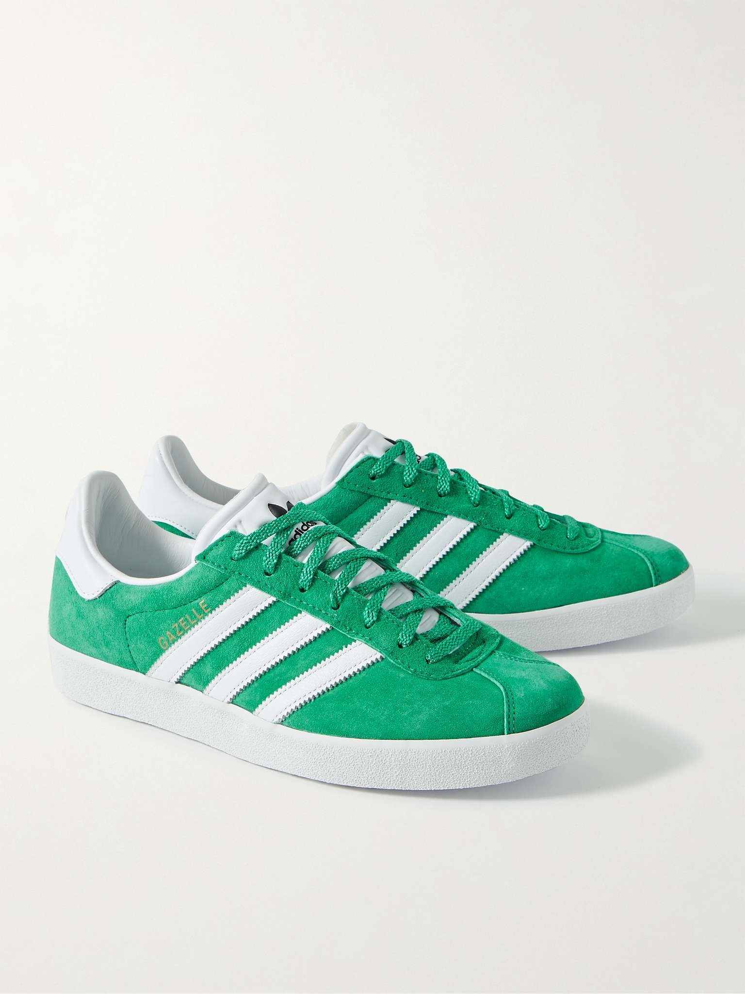 Gazelle 85 Leather-Trimmed Suede Sneakers - 4