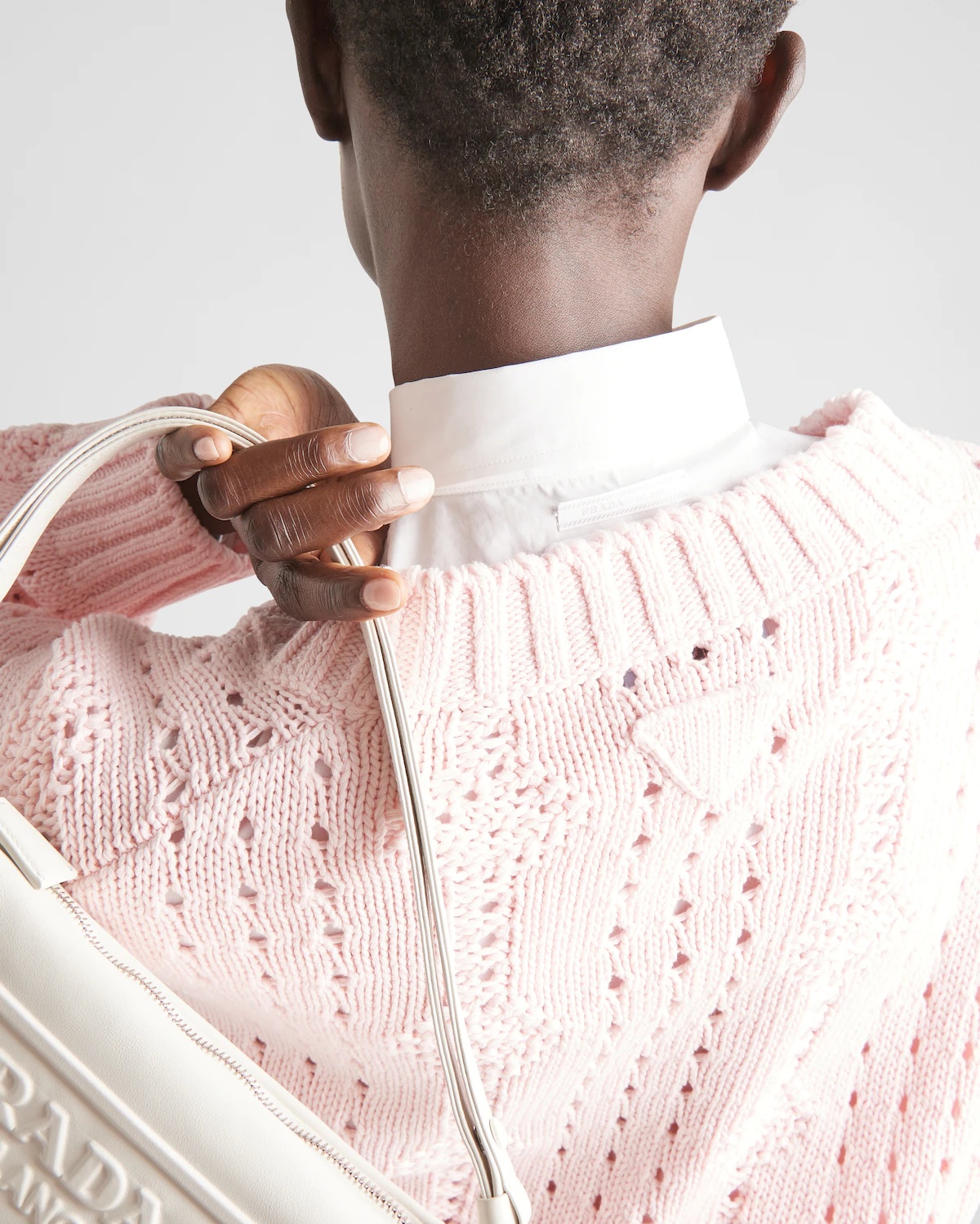 Openwork knit cotton cardigan - 4