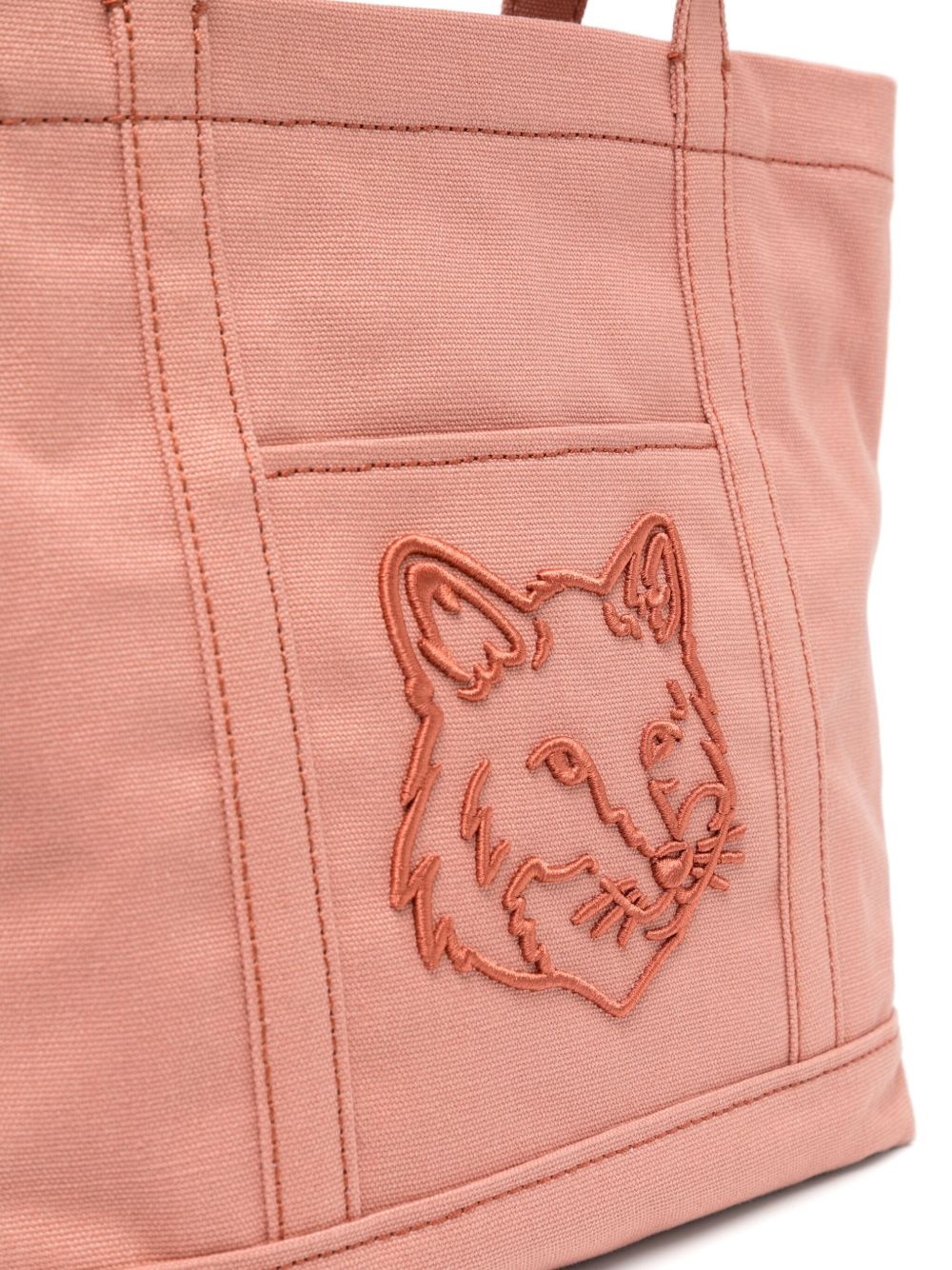small fox head tote bag - 4