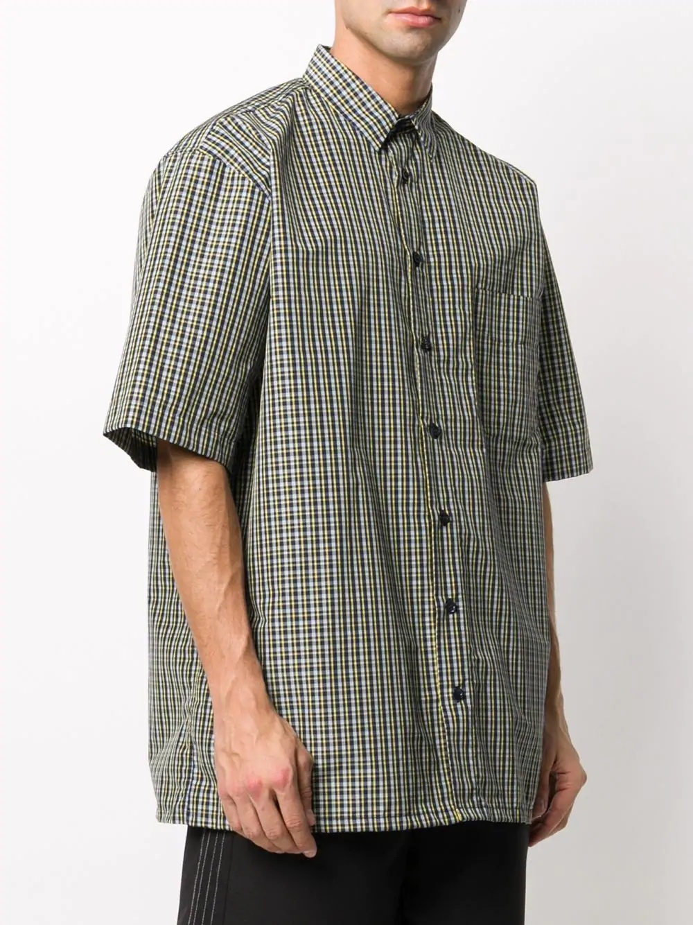 oversized check shirt - 3