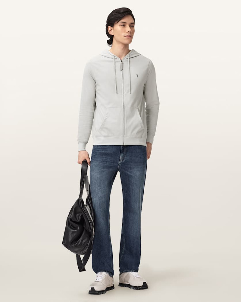 ALLSAINTS BRACE ZIP UP RAMSKULL HOODIE outlook